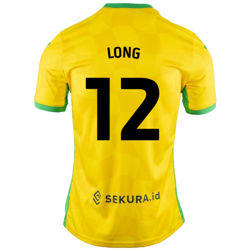 Niño Camiseta George Long #12 Amarillo Verde 1ª Equipación 2024/25 La Camisa Perú