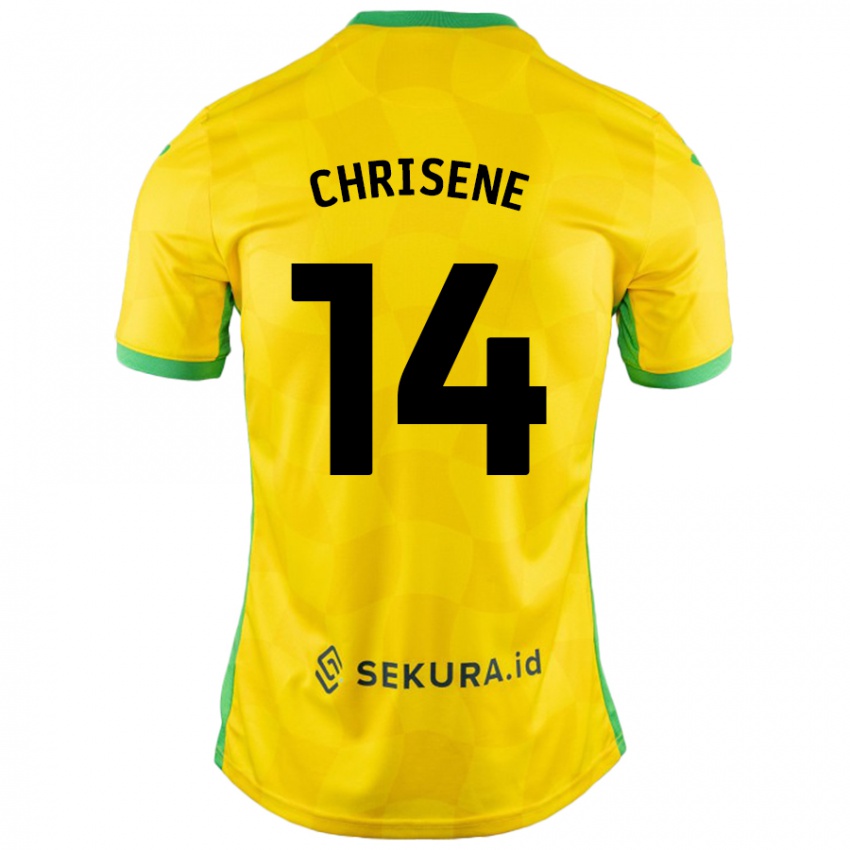 Niño Camiseta Ben Chrisene #14 Amarillo Verde 1ª Equipación 2024/25 La Camisa Perú