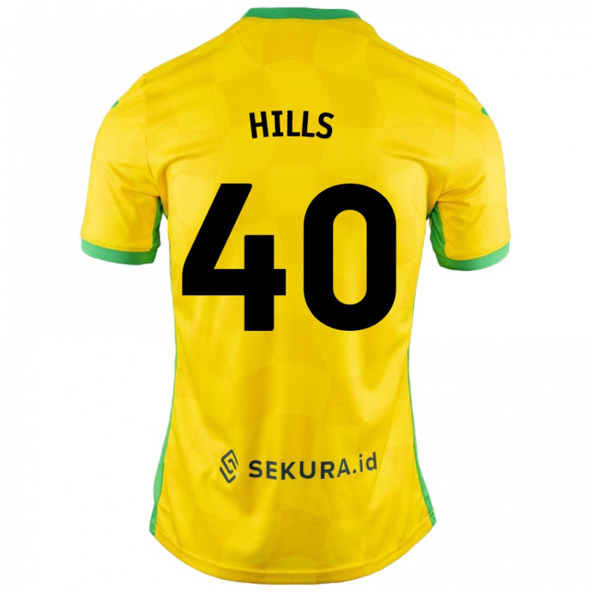 Niño Camiseta Brad Hills #40 Amarillo Verde 1ª Equipación 2024/25 La Camisa Perú