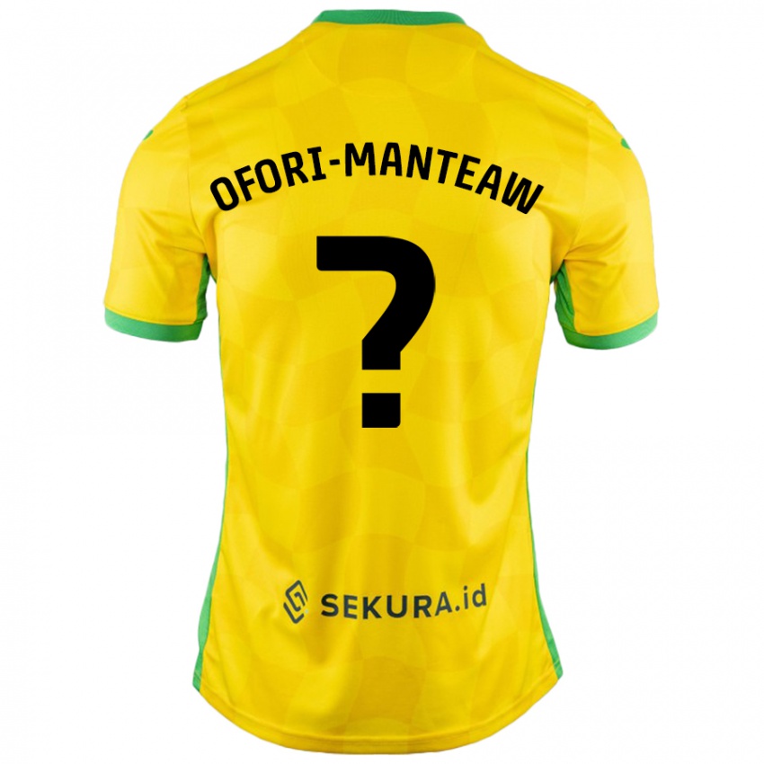 Niño Camiseta Lloyd Ofori-Manteaw #0 Amarillo Verde 1ª Equipación 2024/25 La Camisa Perú