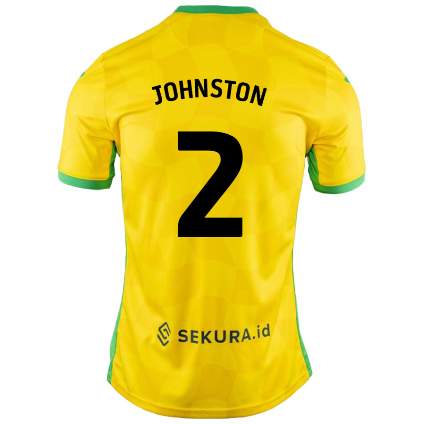 Niño Camiseta Chardonnay Johnston #2 Amarillo Verde 1ª Equipación 2024/25 La Camisa Perú