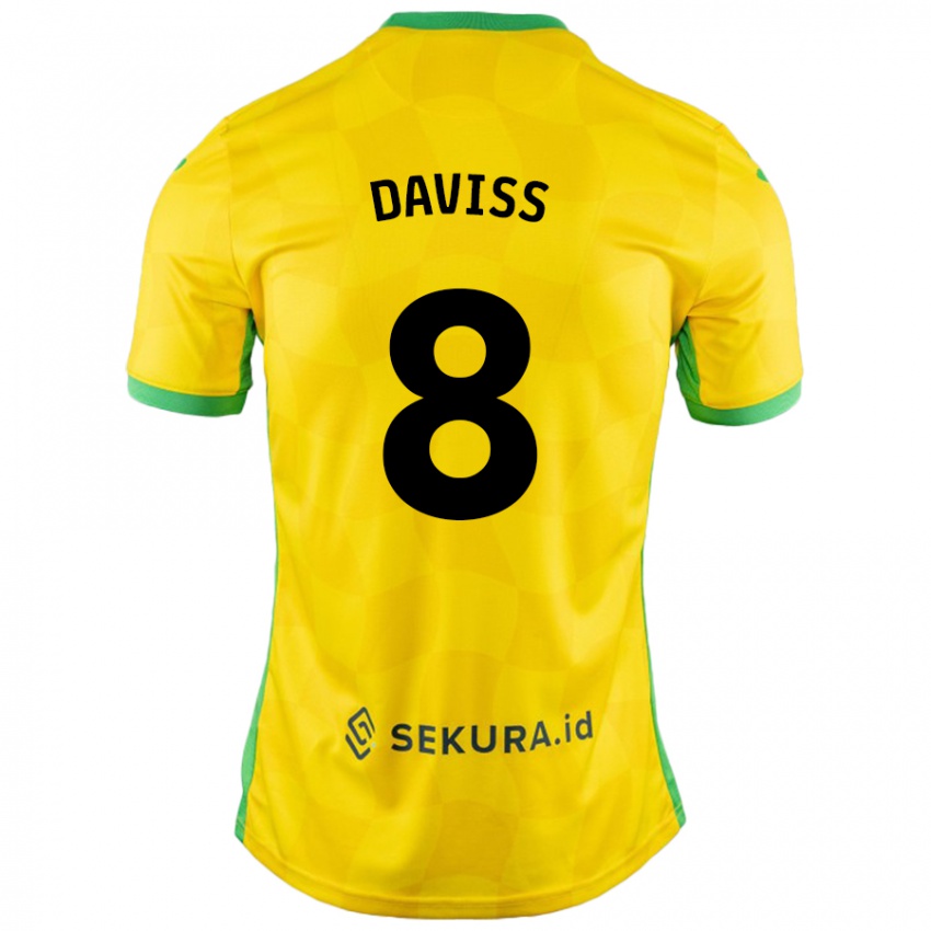 Niño Camiseta Millie Daviss #8 Amarillo Verde 1ª Equipación 2024/25 La Camisa Perú