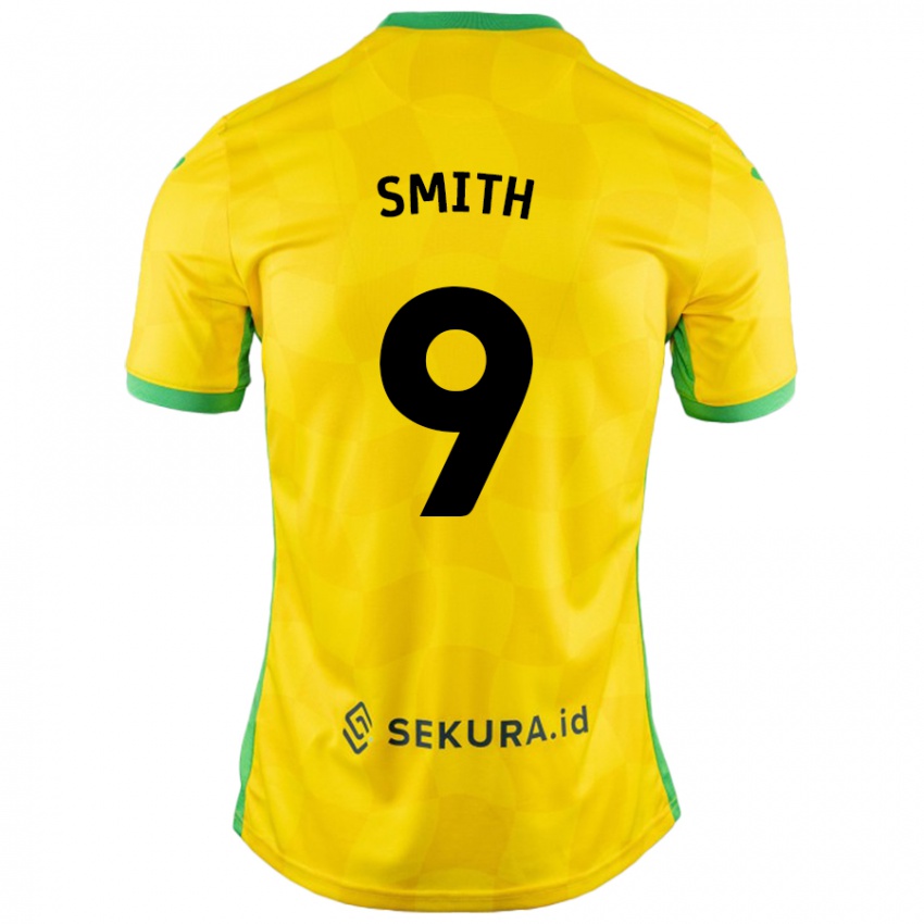 Niño Camiseta Ellie Smith #9 Amarillo Verde 1ª Equipación 2024/25 La Camisa Perú