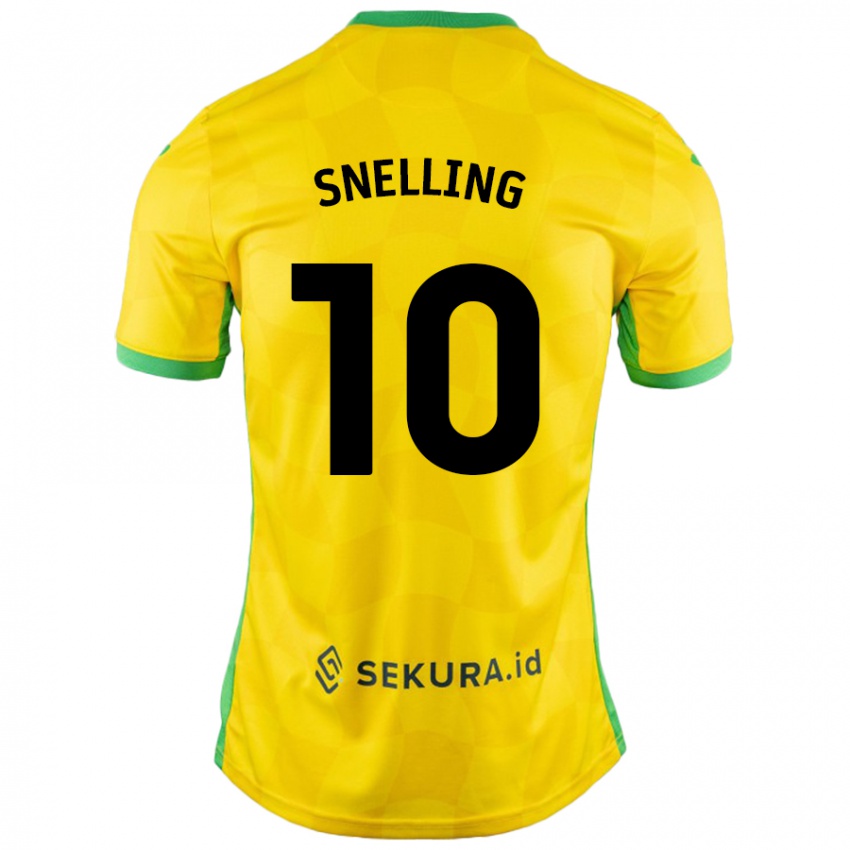 Niño Camiseta Natasha Snelling #10 Amarillo Verde 1ª Equipación 2024/25 La Camisa Perú