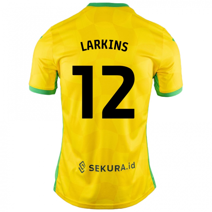 Niño Camiseta Anna Larkins #12 Amarillo Verde 1ª Equipación 2024/25 La Camisa Perú