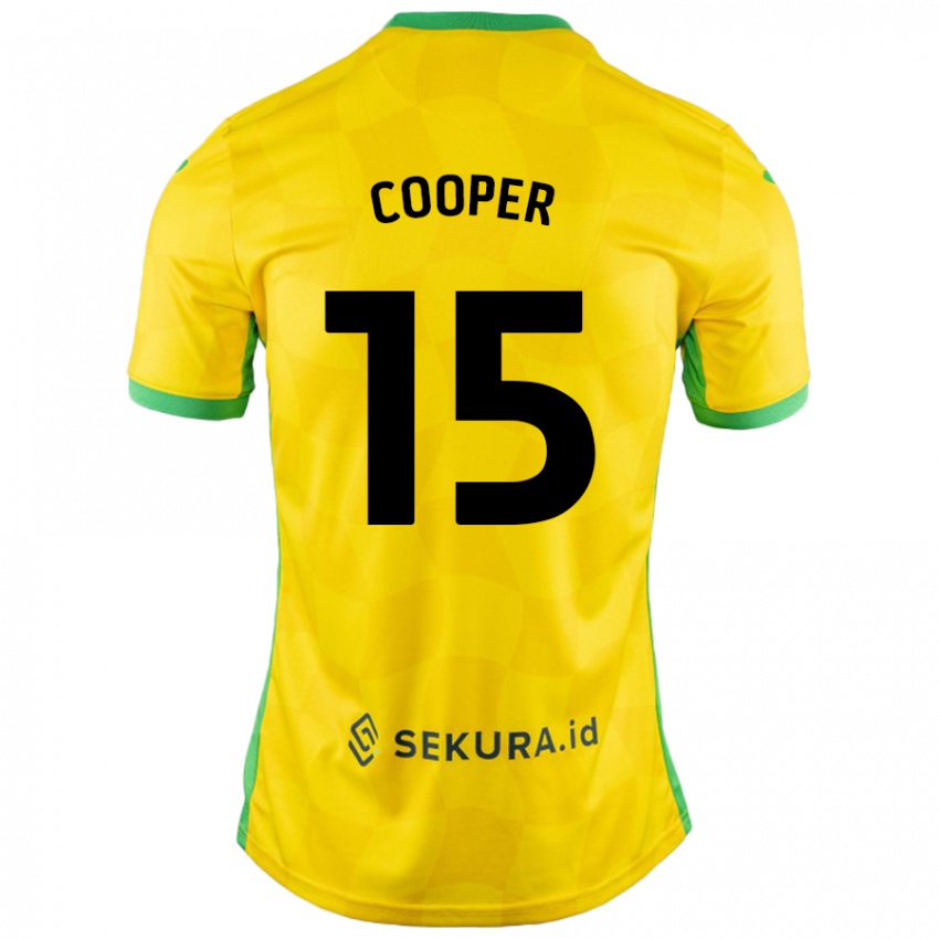 Niño Camiseta Naomi Cooper #15 Amarillo Verde 1ª Equipación 2024/25 La Camisa Perú