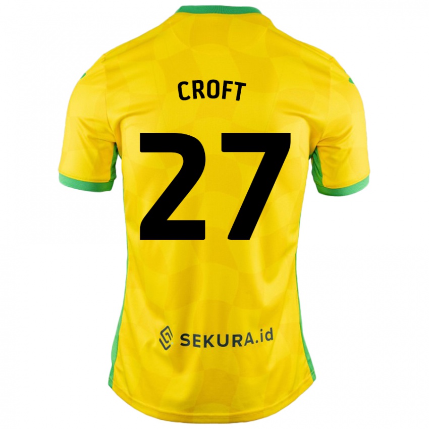 Niño Camiseta Mary Croft #27 Amarillo Verde 1ª Equipación 2024/25 La Camisa Perú