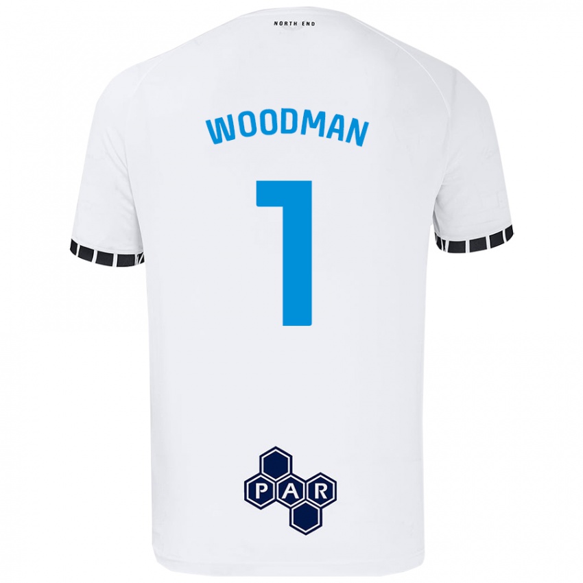 Niño Camiseta Freddie Woodman #1 Blanco 1ª Equipación 2024/25 La Camisa Perú