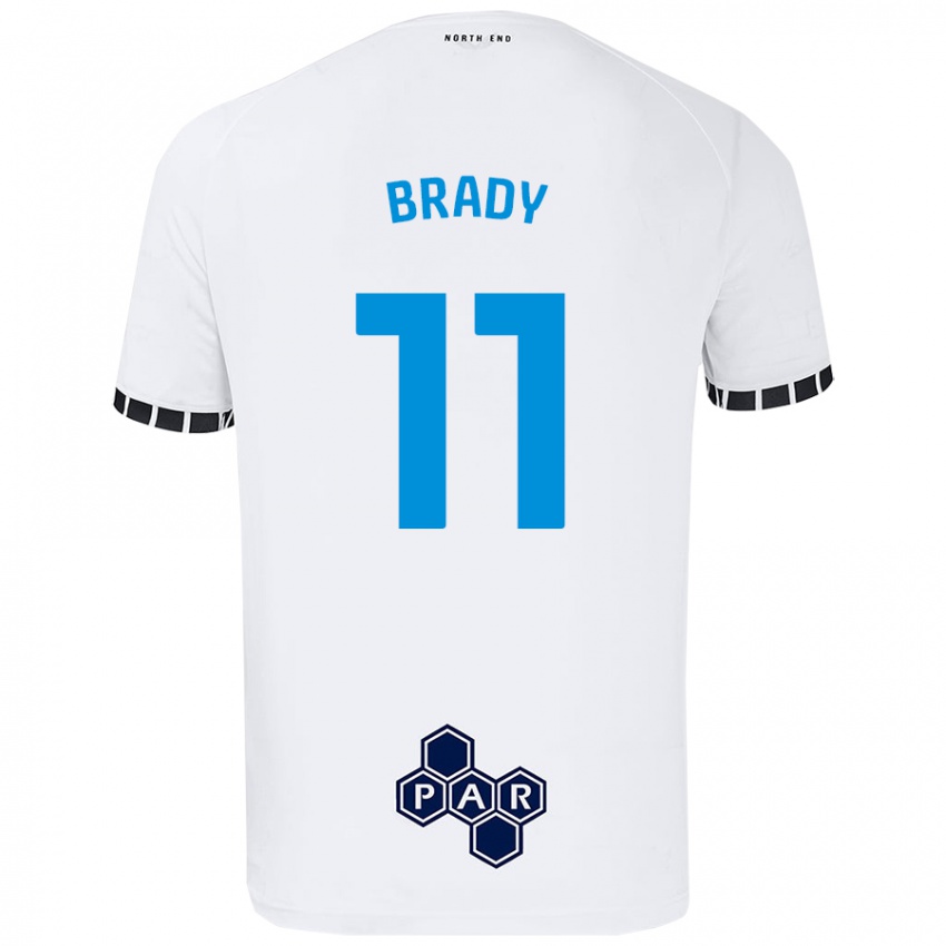 Niño Camiseta Robbie Brady #11 Blanco 1ª Equipación 2024/25 La Camisa Perú