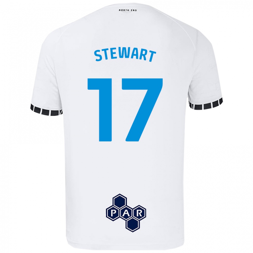 Niño Camiseta Layton Stewart #17 Blanco 1ª Equipación 2024/25 La Camisa Perú