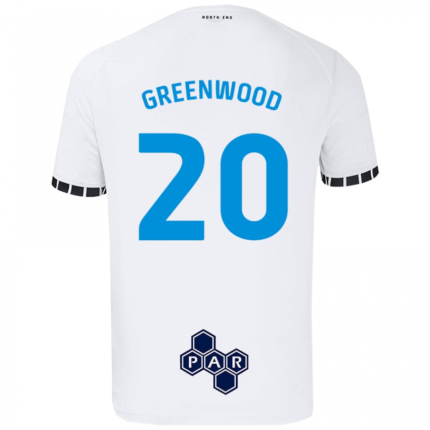 Niño Camiseta Sam Greenwood #20 Blanco 1ª Equipación 2024/25 La Camisa Perú