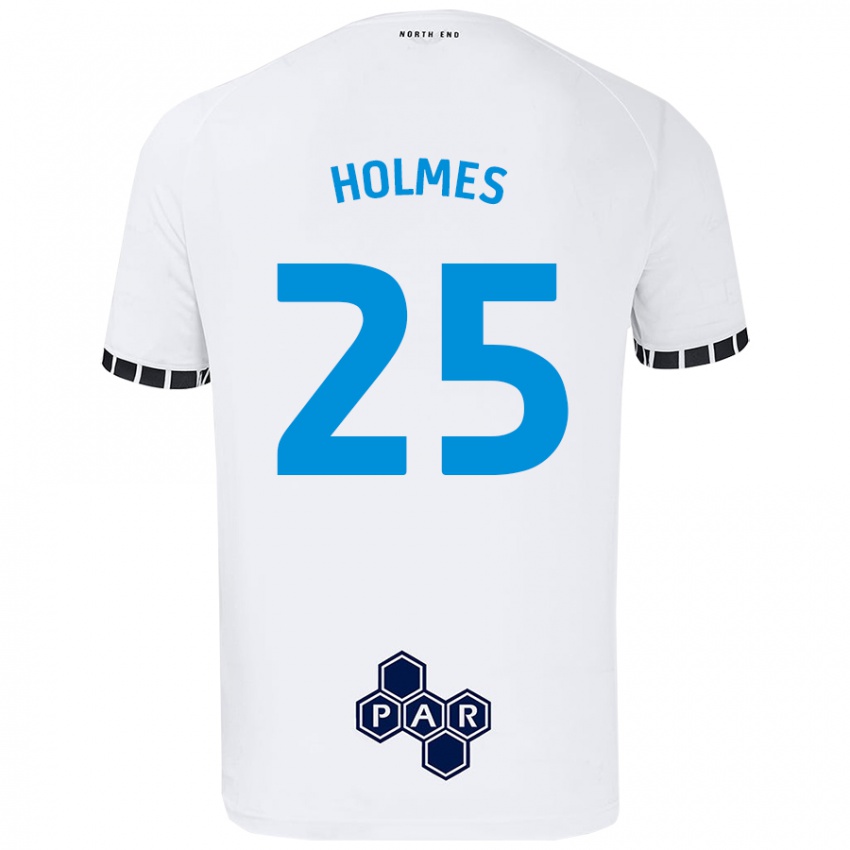 Niño Camiseta Duane Holmes #25 Blanco 1ª Equipación 2024/25 La Camisa Perú