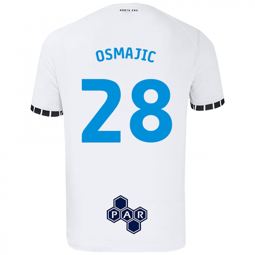 Niño Camiseta Milutin Osmajic #28 Blanco 1ª Equipación 2024/25 La Camisa Perú