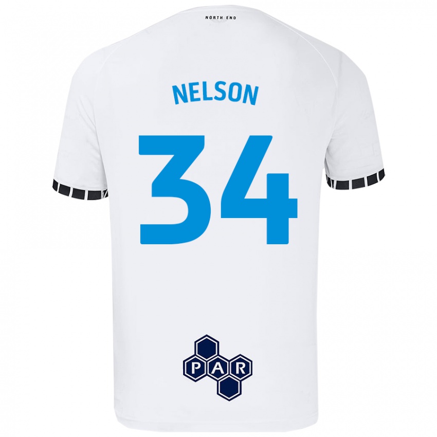 Niño Camiseta Kitt Nelson #34 Blanco 1ª Equipación 2024/25 La Camisa Perú