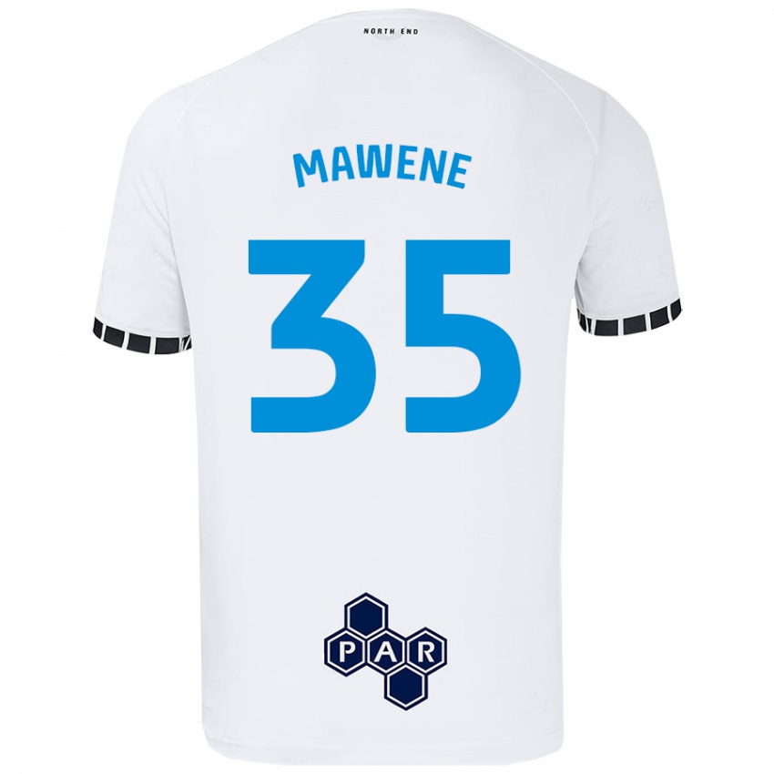 Niño Camiseta Noah Mawene #35 Blanco 1ª Equipación 2024/25 La Camisa Perú