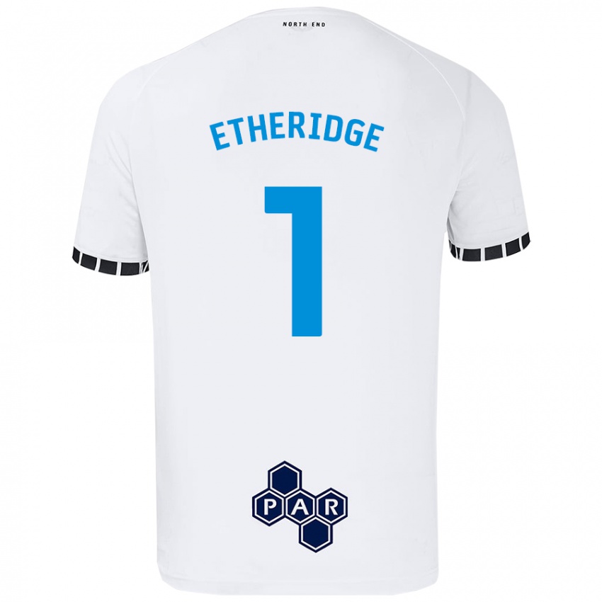 Niño Camiseta Ellie Etheridge #1 Blanco 1ª Equipación 2024/25 La Camisa Perú