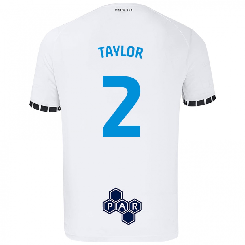 Niño Camiseta Alex Taylor #2 Blanco 1ª Equipación 2024/25 La Camisa Perú