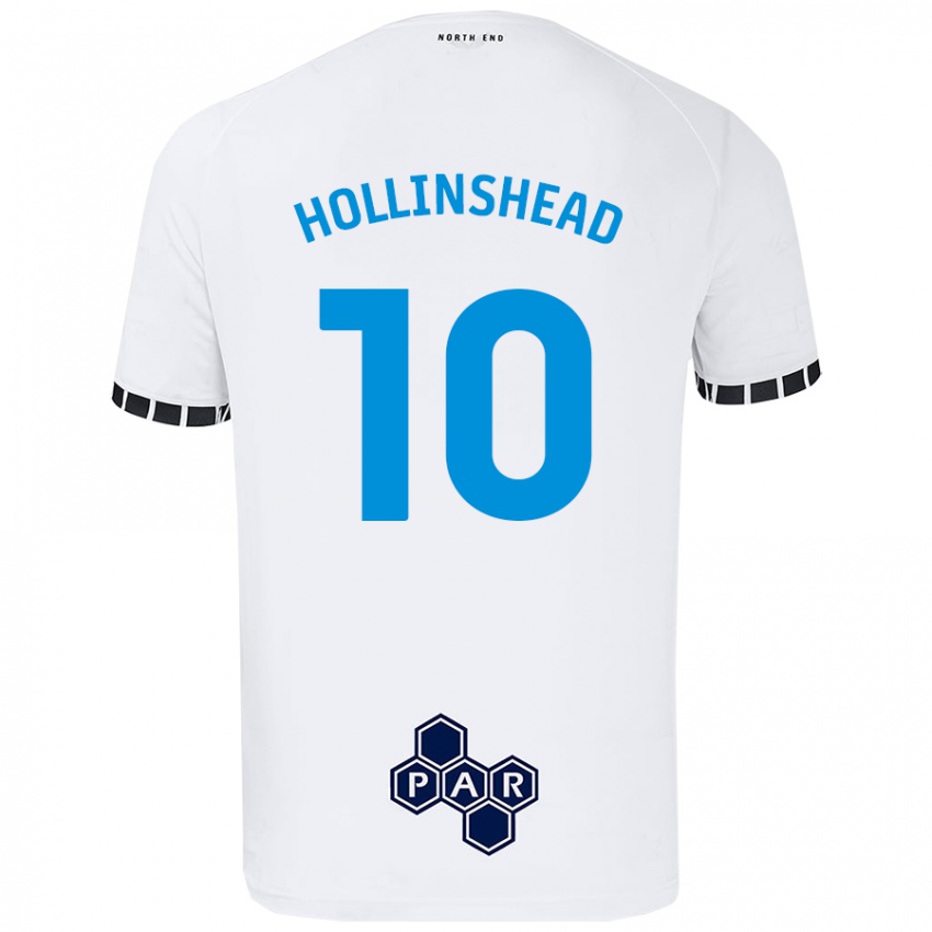 Niño Camiseta Emily Hollinshead #10 Blanco 1ª Equipación 2024/25 La Camisa Perú