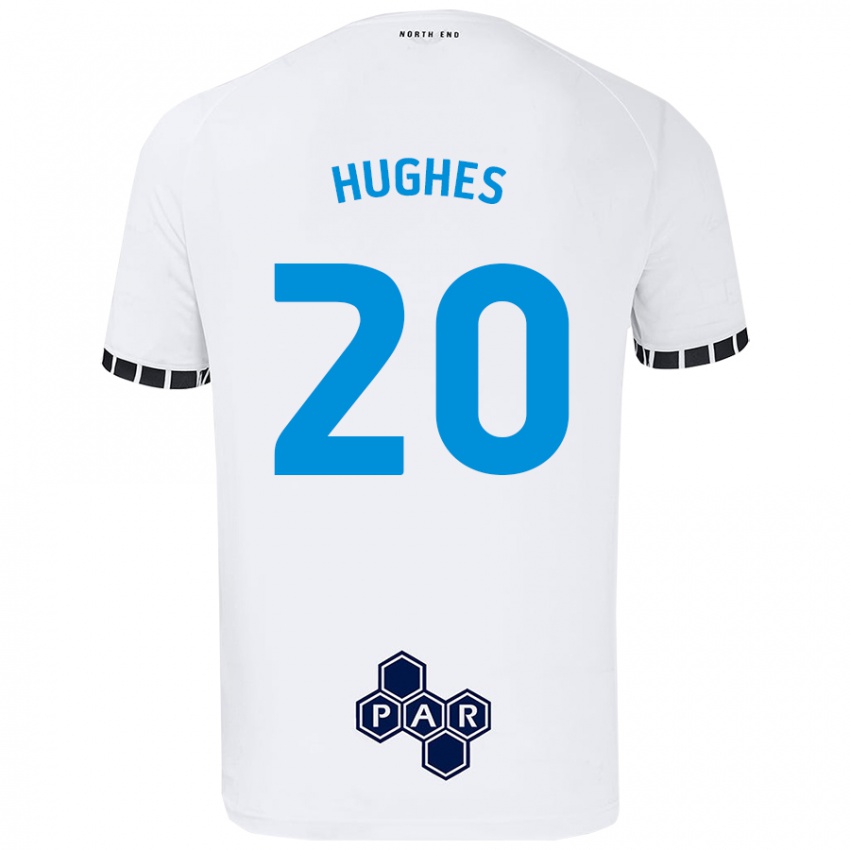 Niño Camiseta Amy Hughes #20 Blanco 1ª Equipación 2024/25 La Camisa Perú