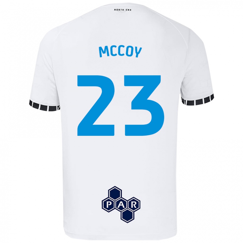 Niño Camiseta Faye Mccoy #23 Blanco 1ª Equipación 2024/25 La Camisa Perú