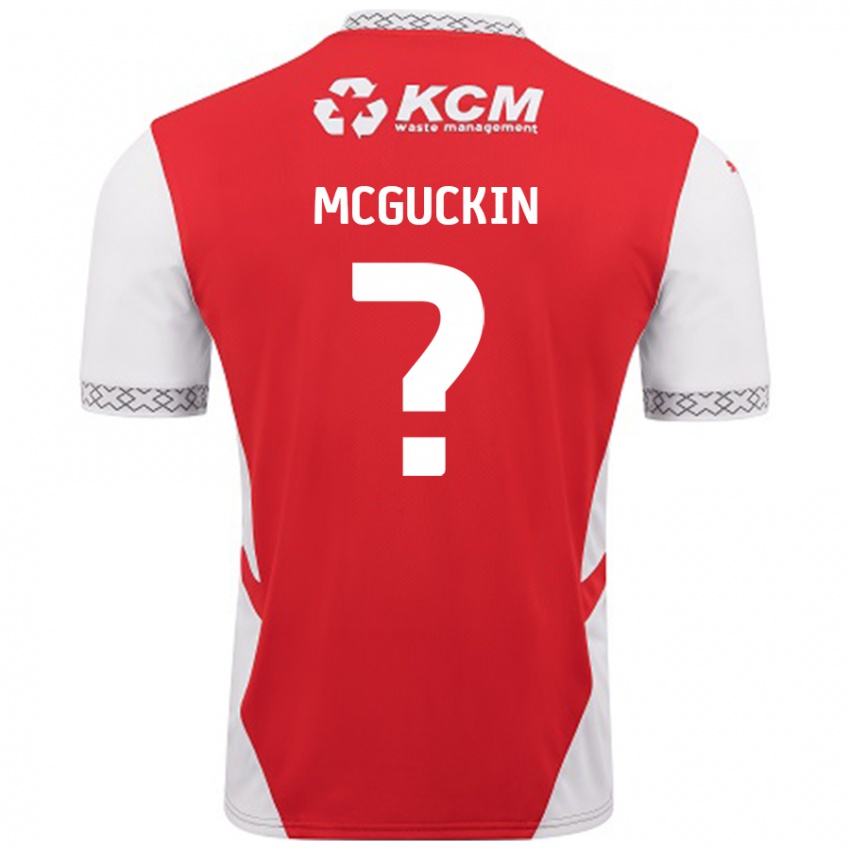 Niño Camiseta Ciaran Mcguckin #0 Rojo Blanco 1ª Equipación 2024/25 La Camisa Perú