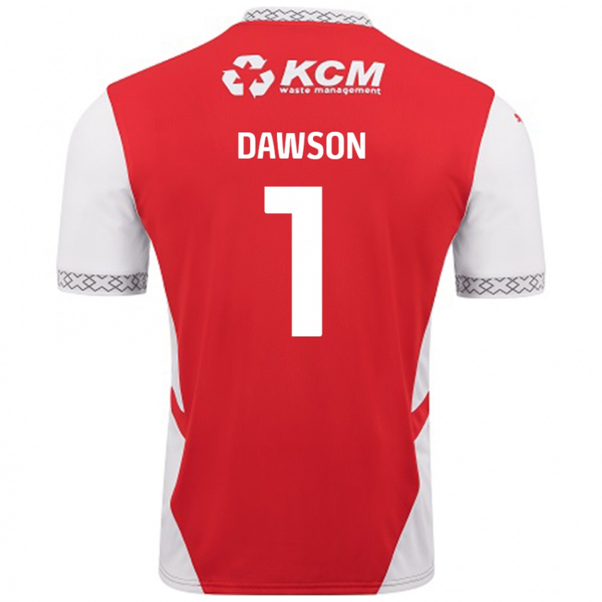 Niño Camiseta Cameron Dawson #1 Rojo Blanco 1ª Equipación 2024/25 La Camisa Perú