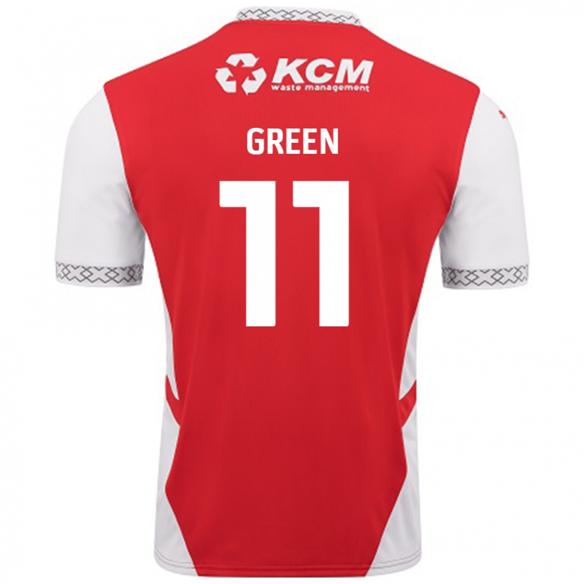 Niño Camiseta Andre Green #11 Rojo Blanco 1ª Equipación 2024/25 La Camisa Perú