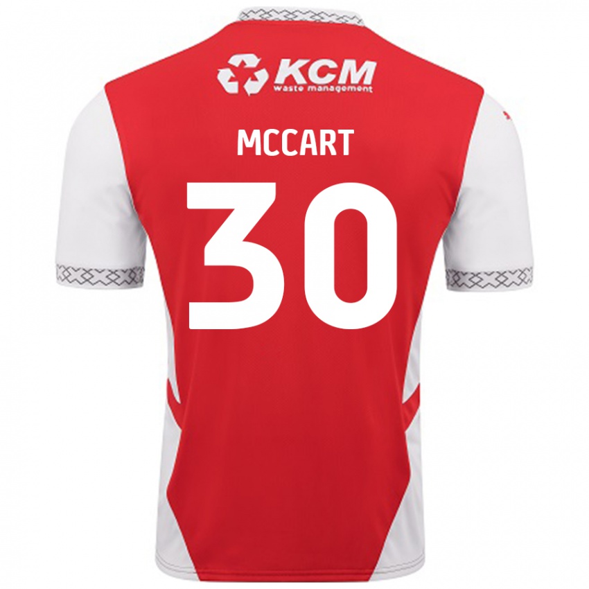 Niño Camiseta Jamie Mccart #30 Rojo Blanco 1ª Equipación 2024/25 La Camisa Perú