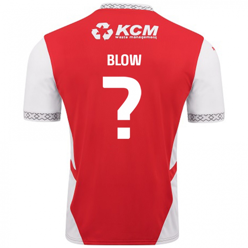 Niño Camiseta Hayden Blow #0 Rojo Blanco 1ª Equipación 2024/25 La Camisa Perú