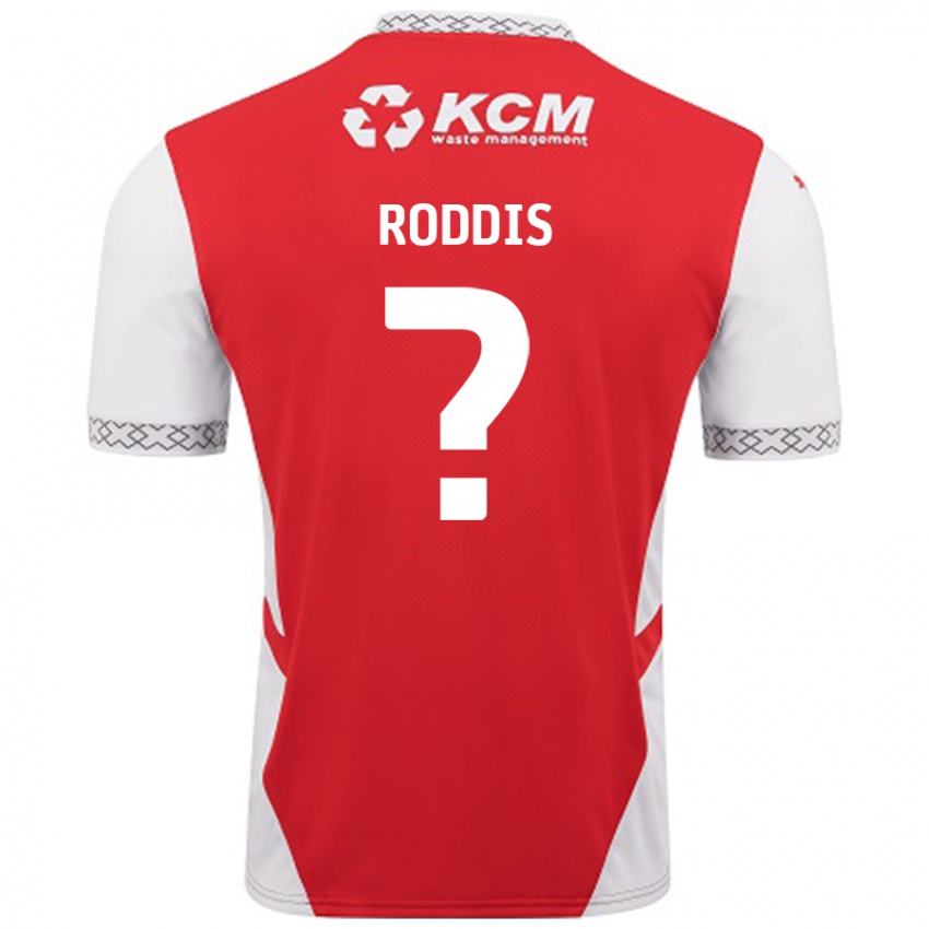 Niño Camiseta Harry Roddis #0 Rojo Blanco 1ª Equipación 2024/25 La Camisa Perú