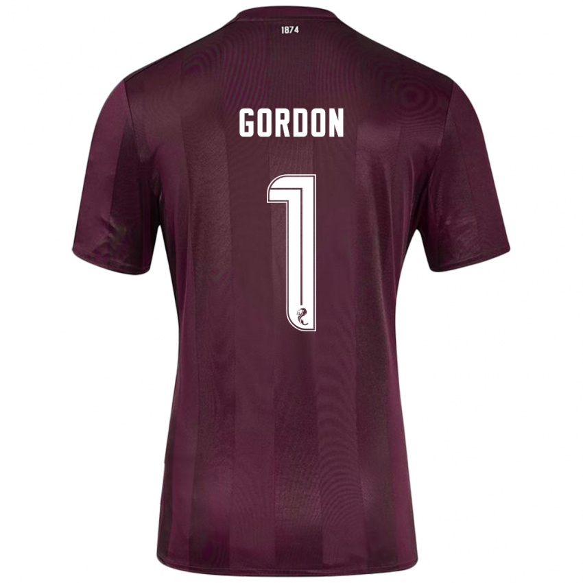 Niño Camiseta Craig Gordon #1 Borgoña 1ª Equipación 2024/25 La Camisa Perú