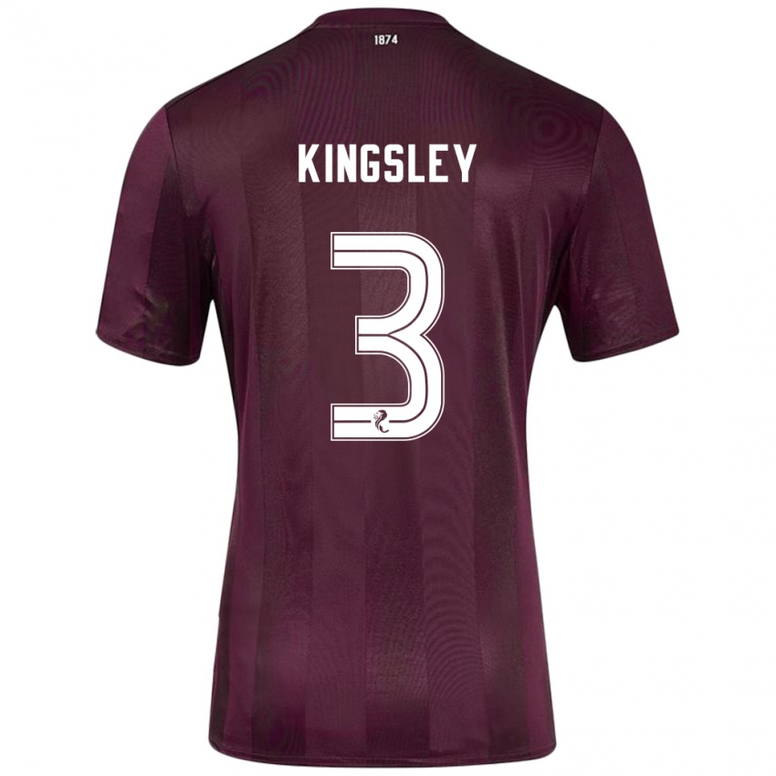 Niño Camiseta Stephen Kingsley #3 Borgoña 1ª Equipación 2024/25 La Camisa Perú