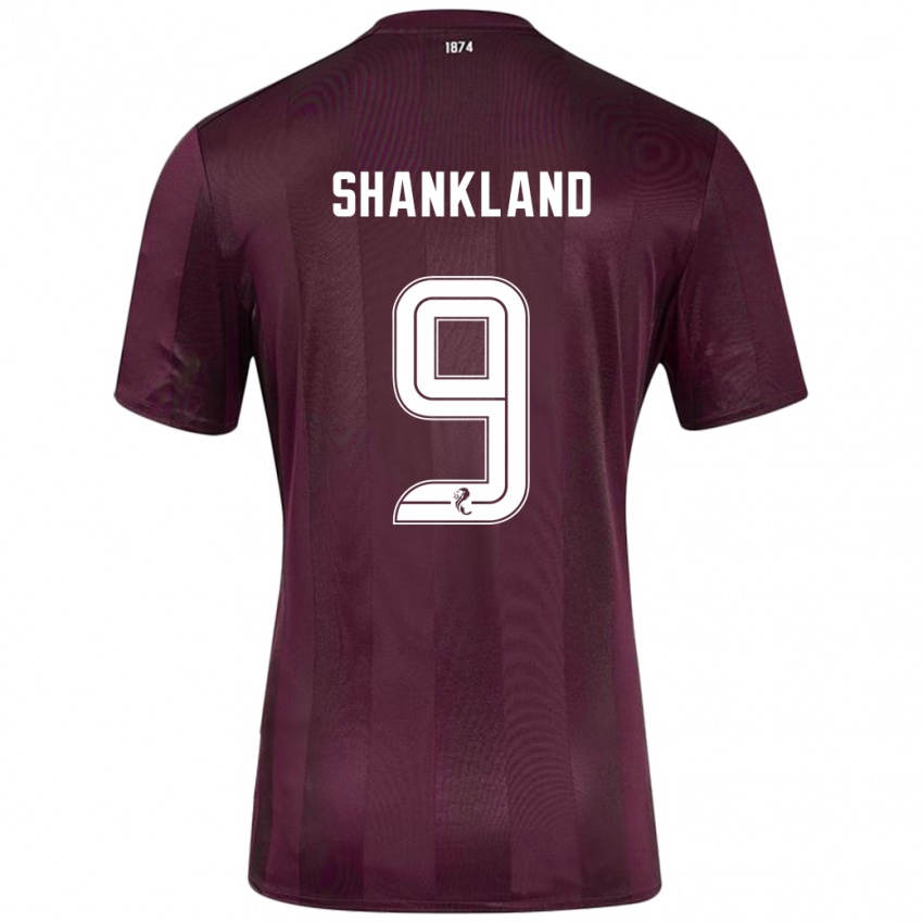 Niño Camiseta Lawrence Shankland #9 Borgoña 1ª Equipación 2024/25 La Camisa Perú