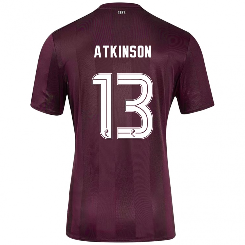 Niño Camiseta Nathaniel Atkinson #13 Borgoña 1ª Equipación 2024/25 La Camisa Perú