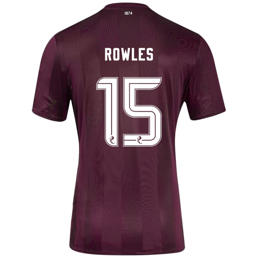 Niño Camiseta Kye Rowles #15 Borgoña 1ª Equipación 2024/25 La Camisa Perú