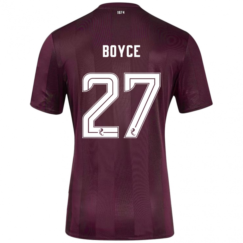 Niño Camiseta Liam Boyce #27 Borgoña 1ª Equipación 2024/25 La Camisa Perú