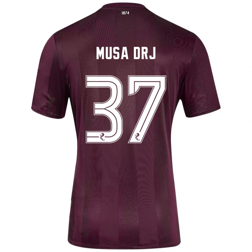 Niño Camiseta Musa Drammeh #37 Borgoña 1ª Equipación 2024/25 La Camisa Perú