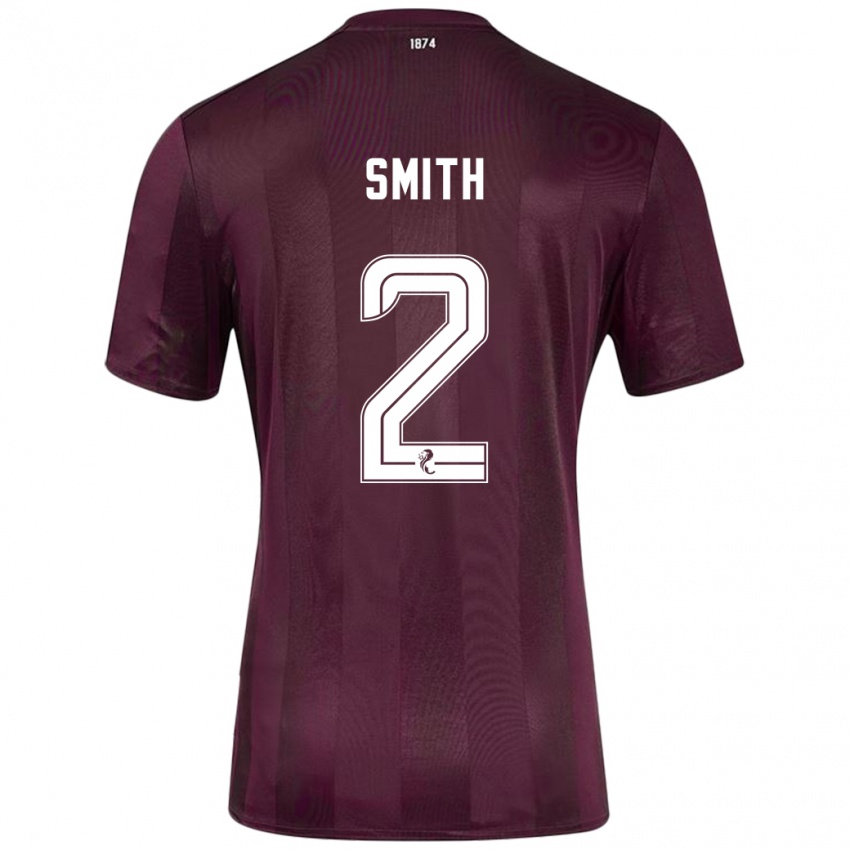 Niño Camiseta Lucas Smith #2 Borgoña 1ª Equipación 2024/25 La Camisa Perú