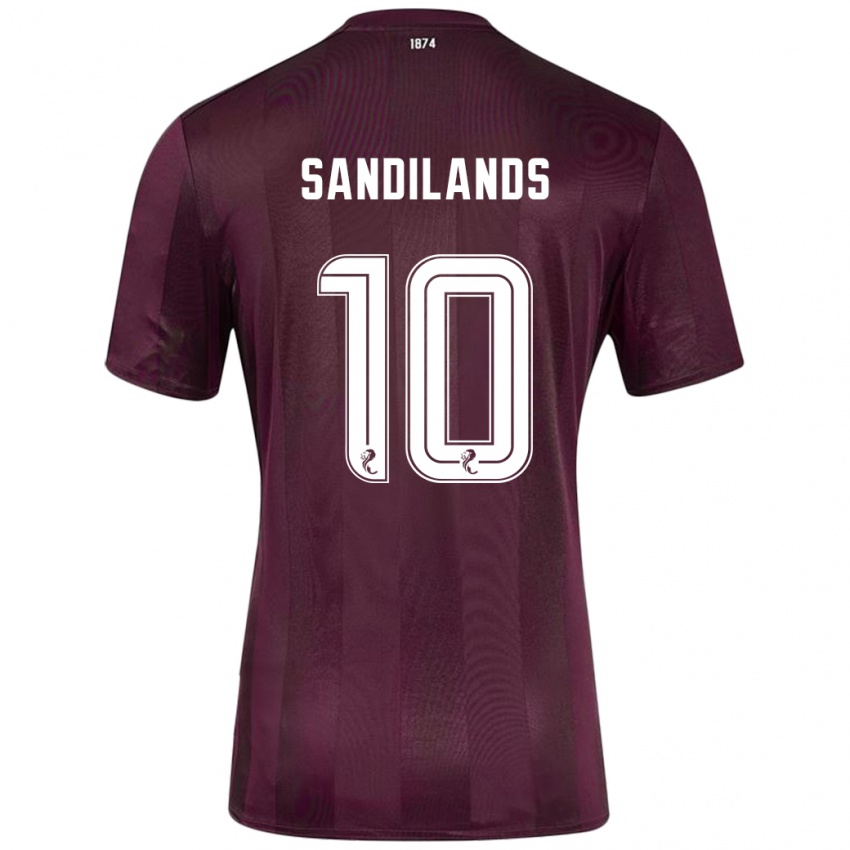 Niño Camiseta Callum Sandilands #10 Borgoña 1ª Equipación 2024/25 La Camisa Perú