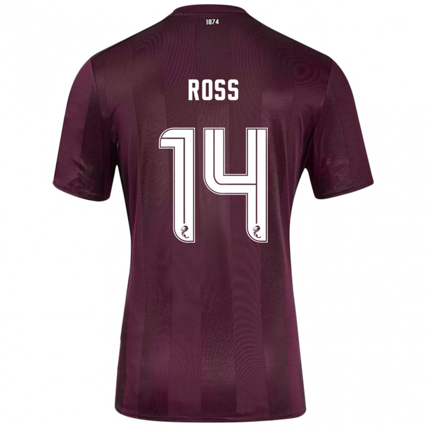 Niño Camiseta Mackenzie Ross #14 Borgoña 1ª Equipación 2024/25 La Camisa Perú