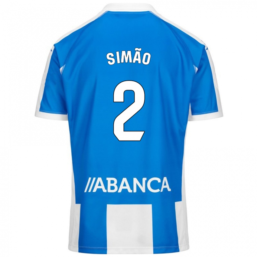 Niño Camiseta Iano Simão #2 Azul Blanco 1ª Equipación 2024/25 La Camisa Perú