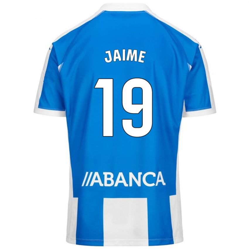 Niño Camiseta Jaime Sánchez #19 Azul Blanco 1ª Equipación 2024/25 La Camisa Perú