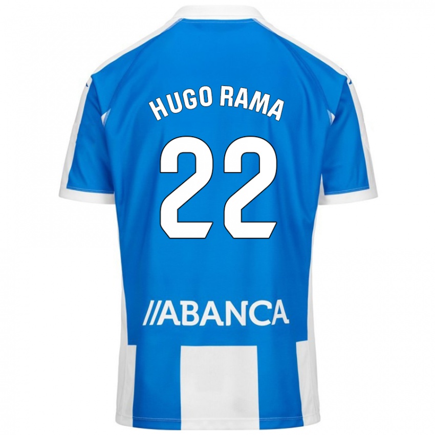 Niño Camiseta Hugo Rama #22 Azul Blanco 1ª Equipación 2024/25 La Camisa Perú