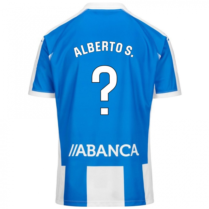 Niño Camiseta Alberto Sánchez #0 Azul Blanco 1ª Equipación 2024/25 La Camisa Perú