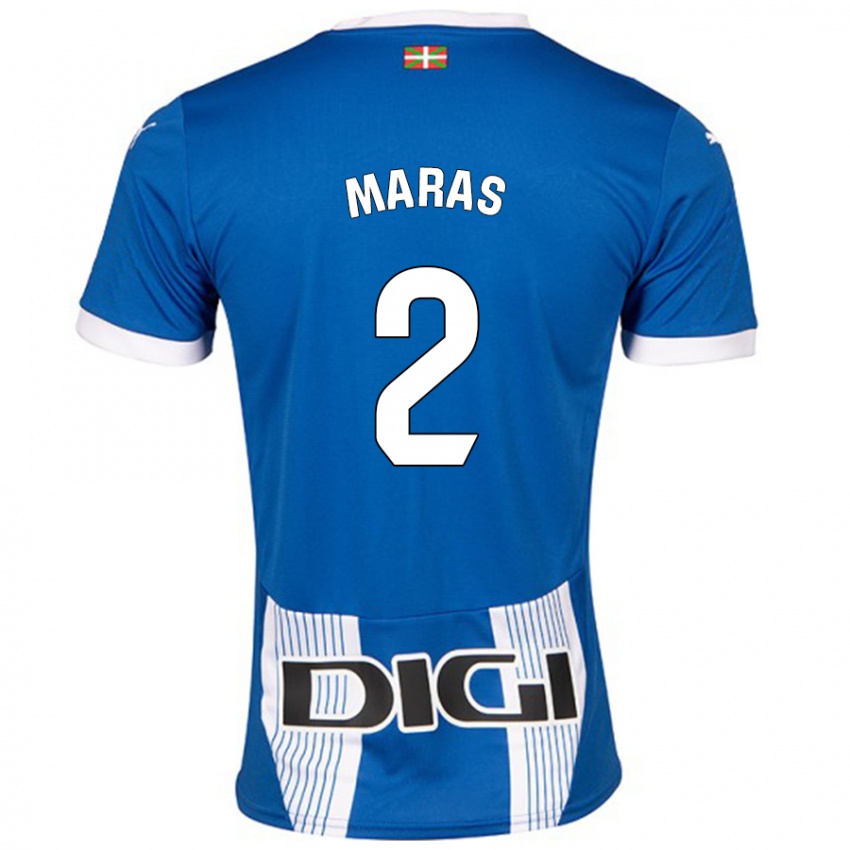 Niño Camiseta Nikola Maras #2 Azul 1ª Equipación 2024/25 La Camisa Perú