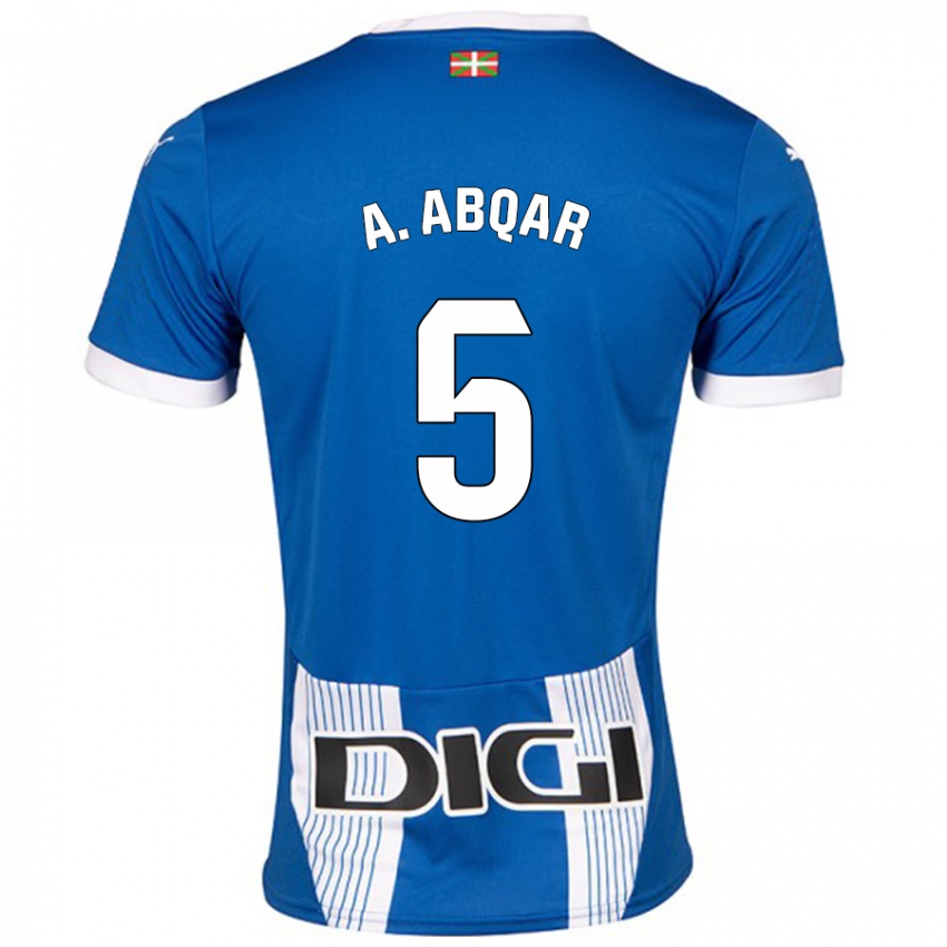 Niño Camiseta Abdel Abqar #5 Azul 1ª Equipación 2024/25 La Camisa Perú