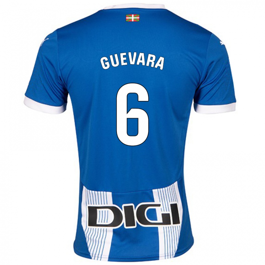 Niño Camiseta Ander Guevara #6 Azul 1ª Equipación 2024/25 La Camisa Perú