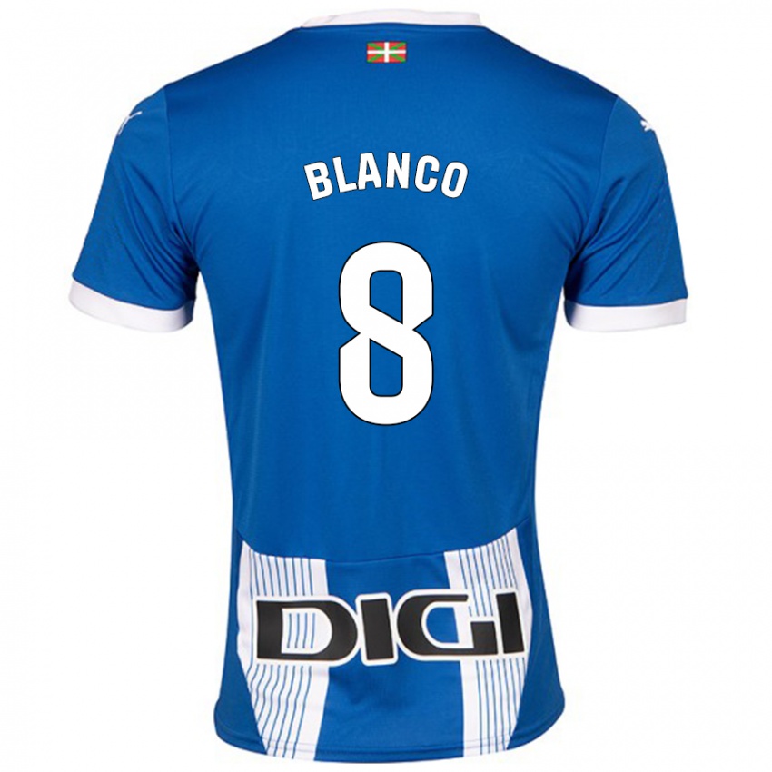 Niño Camiseta Antonio Blanco #8 Azul 1ª Equipación 2024/25 La Camisa Perú