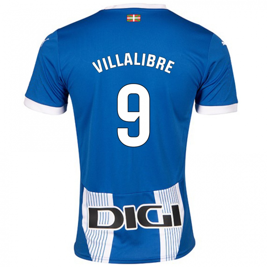 Niño Camiseta Asier Villalibre #9 Azul 1ª Equipación 2024/25 La Camisa Perú