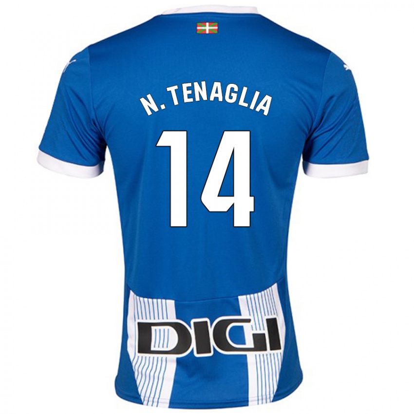 Niño Camiseta Nahuel Tenaglia #14 Azul 1ª Equipación 2024/25 La Camisa Perú